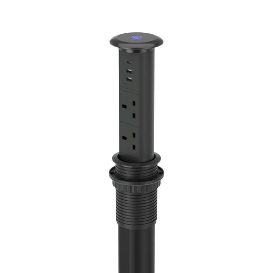 V3L Motorised Power Socket Front View