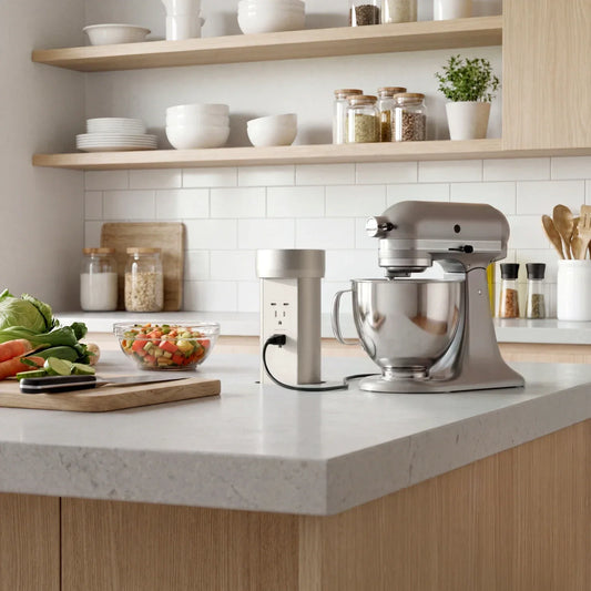 Pop Up Outlet with Stone Top