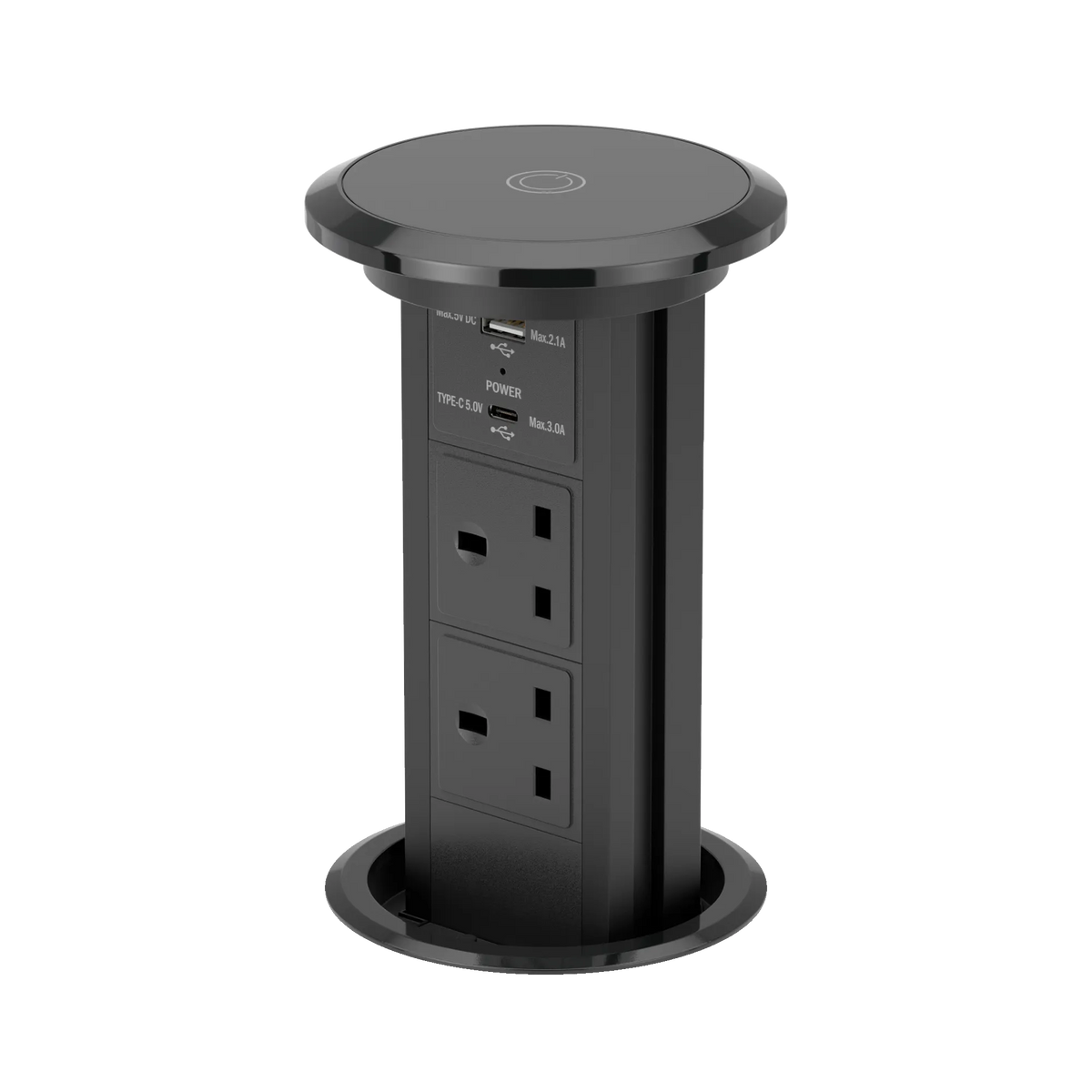 Motorized Socket Motorised Kitchen Pop Up Socket: Motorised Lifting, Qi Wireless ...