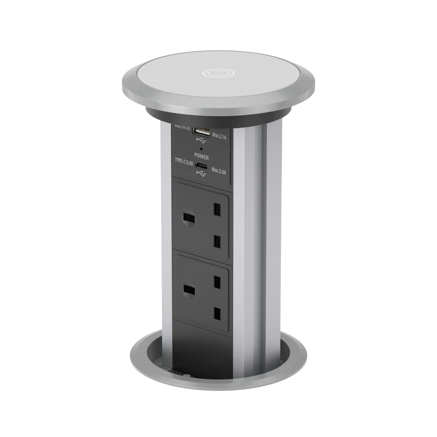 Motorised Pop Up Socket with USB Ports and Wireless Charging - Modern ...